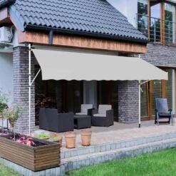 Strattore Klemmmarkise / Balkonmarkise Sonnenschutz 350 X 120 Cm - Grau