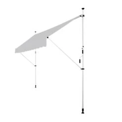 Strattore Klemmmarkise / Balkonmarkise Sonnenschutz 350 X 120 Cm - Grau -OUTSUNNY Verkäufe 8600348300 8047 prod 005