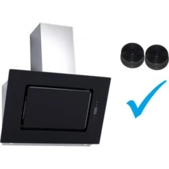 Umluftset Dunstabzugshaube + Aktivkohlefilter PKM 9040/90BZ Schwarz 90