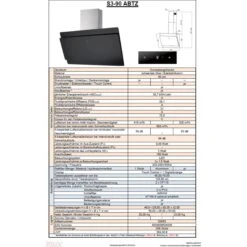 Umluftset Dunstabzugshaube + Filter PKM S3-90 ABTZ + Aktivkohlefilter -OUTSUNNY Verkäufe 8600349300 1406 prod 004