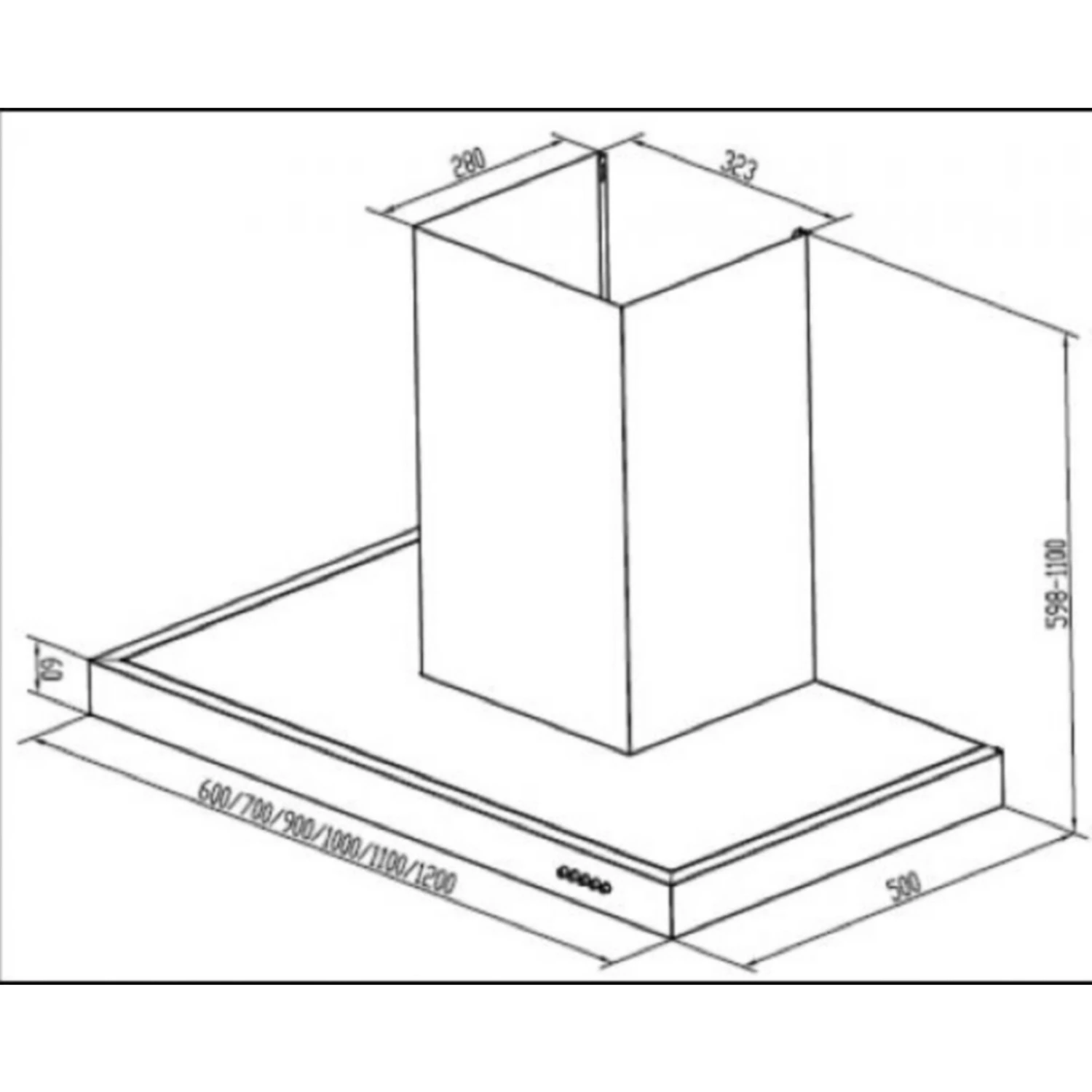 Umluftset Dunstabzugshaube PKM 8090G Z 90cm + Aktivkohlefilter CF110 2 Umluftset Dunstabzugshaube PKM 8090G Z 90cm + Aktivkohlefilter CF110 – Bild 2