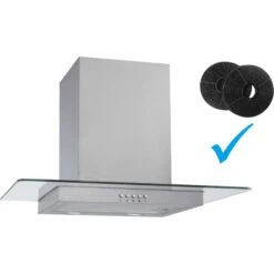 Umluftset Dunstabzugshaube + Aktivkohlefilter PKM GS1-60 CIXPH 60cm