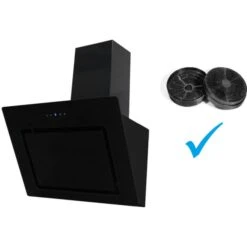 Umluftset Dunstabzugshaube + Aktivkohlefilter PKM S7-90ABTH 90cm Black