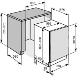 PKM DW12-6FIA++ Geschirrspüler 60cm Vollintegriert Aqua Stop -OUTSUNNY Verkäufe 8600349300 1451 prod 003
