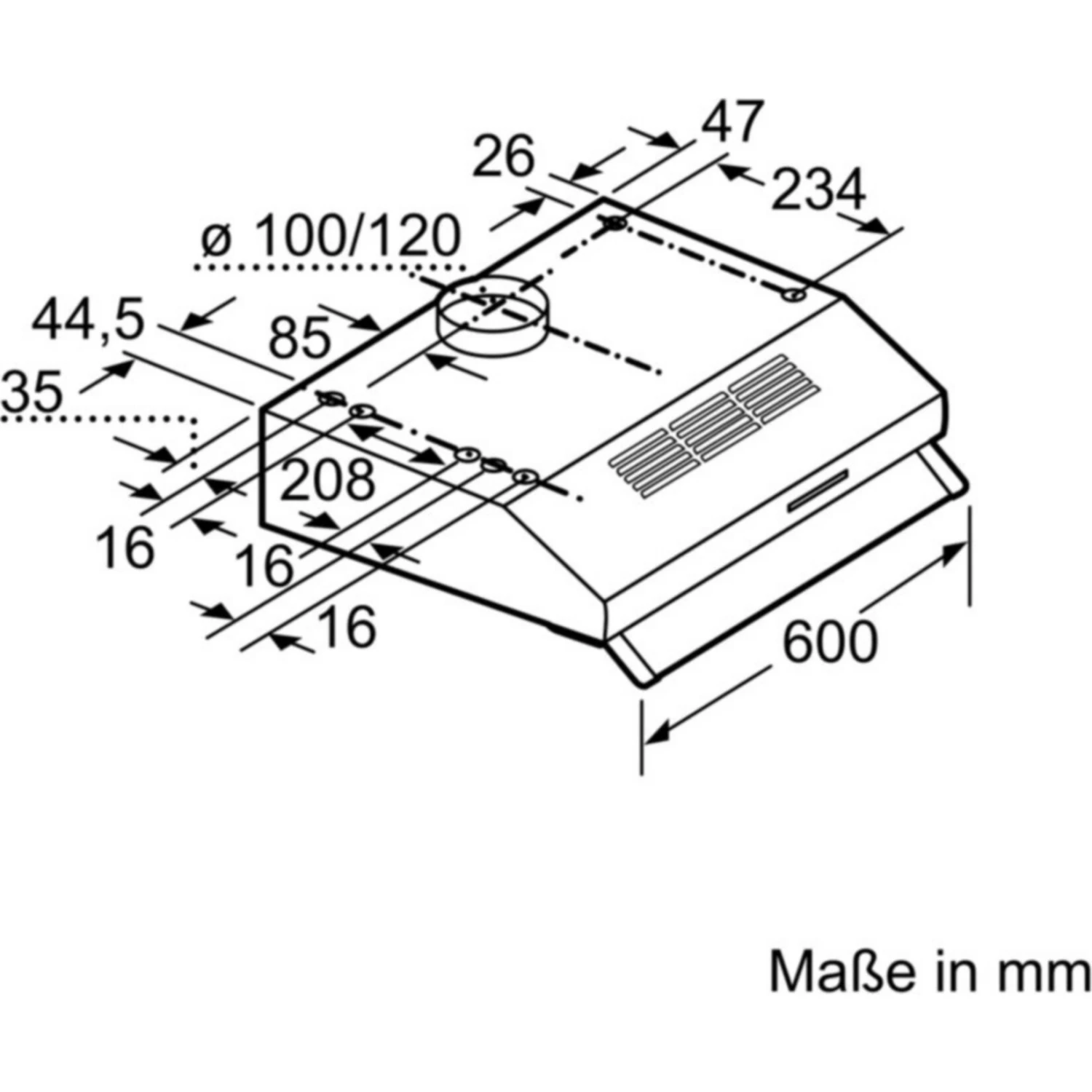 Bosch DUL62FA51 Edelstahl Abzugshaube 60cm Unterbau-Dunstabzugshaube 6 Bosch DUL62FA51 Edelstahl Abzugshaube 60cm Unterbau-Dunstabzugshaube – Bild 6
