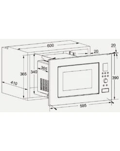 Wolkenstein WMW900-25GB EB Einbau Mikrowelle Schwarz 900W Grill 1000W 5 Wolkenstein WMW900-25GB EB Einbau Mikrowelle Schwarz 900W Grill 1000W -OUTSUNNY Verkäufe 8600349300 2486 prod 003