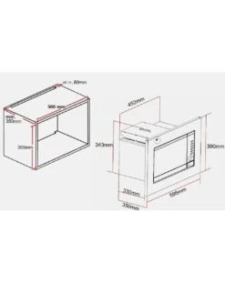 Wolkenstein WMW800-20GB EB Einbau Mikrowelle Schwarz 800W Grill 900W -OUTSUNNY Verkäufe 8600349300 2487 prod 003