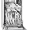 Bomann GSP 7405 Geschirrspüler 45cm Weiß Freistehend Einbau Unterbau