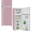 PKM GK210 SP Kühlgefrierkombination Pink Rosa Rose Retro Kühlschrank