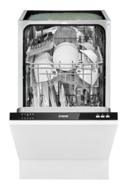 Bomann GSPE 7415 VI Geschirrspüler 45cm Vollintegriert 9 Gedecke