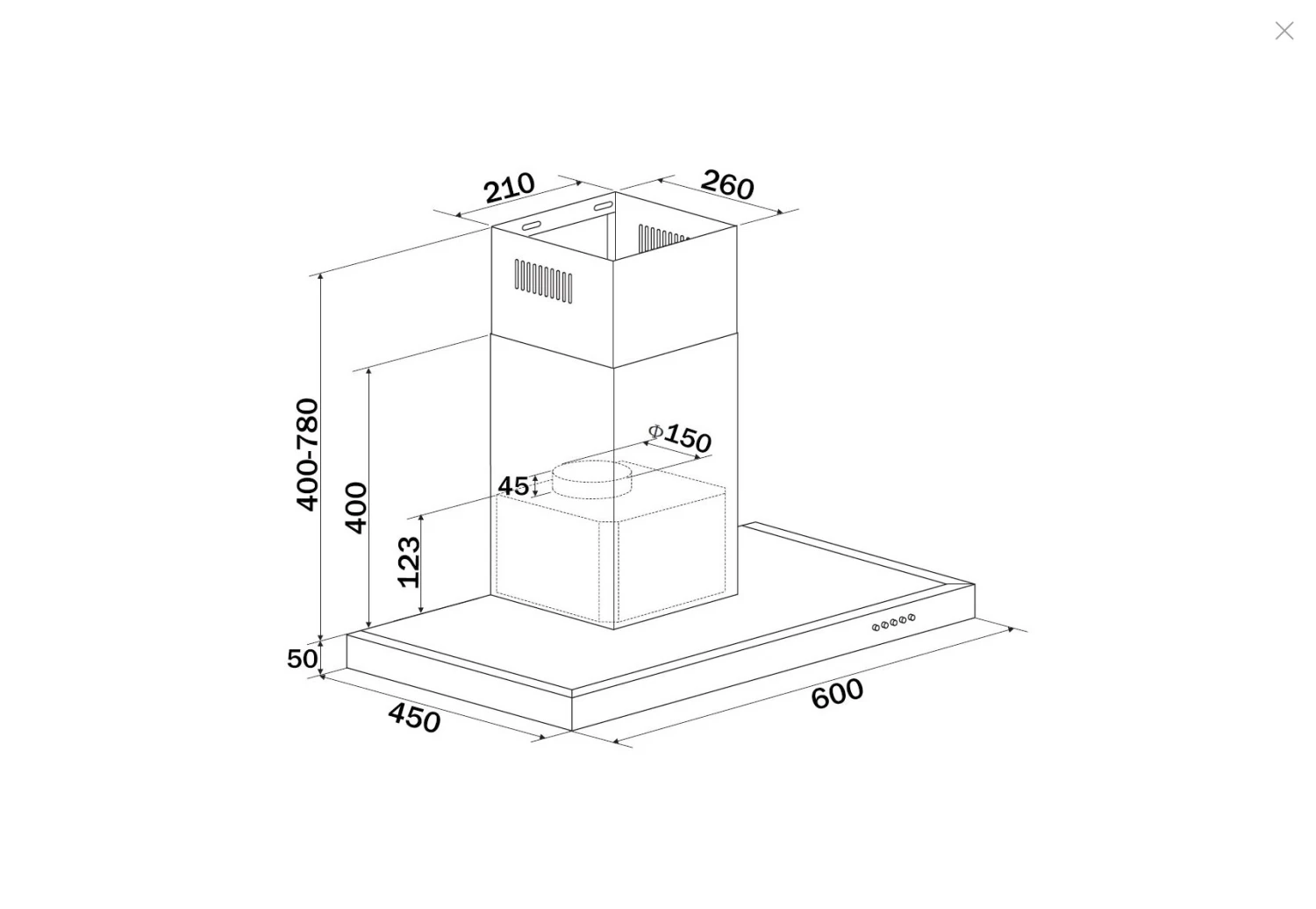 Bomann DU7600IX Dunstabzugshaube 60cm LED Edelstahl Kaminhaube Wandhaube 6 Bomann DU7600IX Dunstabzugshaube 60cm LED Edelstahl Kaminhaube Wandhaube – Bild 6
