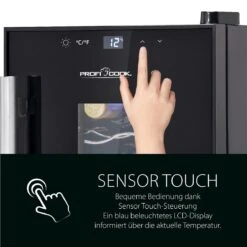 ProfiCook PC-WK 1230 Weintemperierschrank Für 6 Fla. Weinkühlschrank -OUTSUNNY Verkäufe 8600349300 2692 prod 004