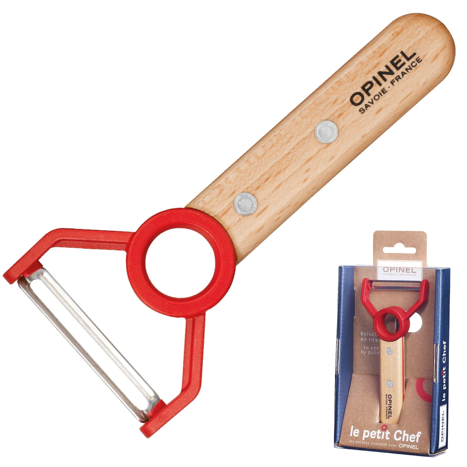 OPINEL Kinder Sparschäler - Fingerschutz Gemüse Kartoffel Schäler Küchenmesser 1 OPINEL Kinder Sparschäler - Fingerschutz Gemüse Kartoffel Schäler Küchenmesser