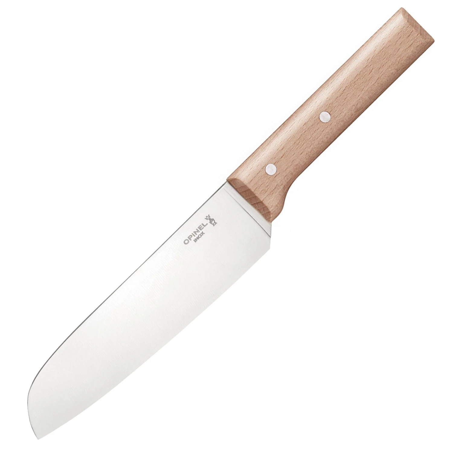OPINEL Parallele Santoku Küchenmesser Kochmesser Fleisch Fisch Messer Holzgriff 2 OPINEL Parallele Santoku Küchenmesser Kochmesser Fleisch Fisch Messer Holzgriff – Bild 2