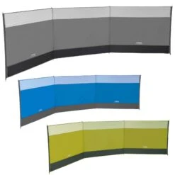 VANGO Windschutz Family 435x120 Camping Sichtschutz XL Strandmuschel Garten Zaun Farbe: Grau