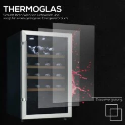 TroniTechnik Weinkühlschrank Weinkühler Trondhein 126 Liter/ 63 Flaschen -OUTSUNNY Verkäufe 8600355400 4604 prod 003