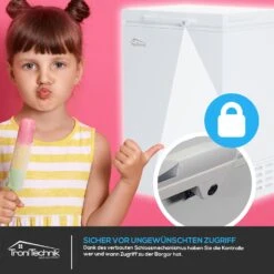 TroniTechnik Gefriertruhe Kühltruhe Kühlfach BORGAR 110L PRO Mit Korb Und Schloss -OUTSUNNY Verkäufe 8600355400 4751 prod 004