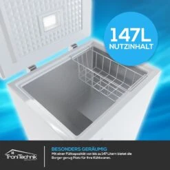 TroniTechnik Gefriertruhe Kühltruhe Kühlfach BORGAR 160L PRO Mit Korb Und Schloss -OUTSUNNY Verkäufe 8600355400 4752 prod 004