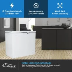 TroniTechnik Gefriertruhe Kühltruhe Kühlfach BORGAR 210L PRO Mit Korb Und Schloss -OUTSUNNY Verkäufe 8600355400 4753 prod 003