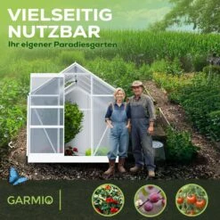 TroniTechnik Gewächshaus GH05 Aluminium 4mm Inkl. Fundament Mit Dachfenster, Schiebetür, UV-Schutz 8 TroniTechnik Gewächshaus GH05 Aluminium 4mm Inkl. Fundament Mit Dachfenster, Schiebetür, UV-Schutz -OUTSUNNY Verkäufe 8600355400 5584 prod 003