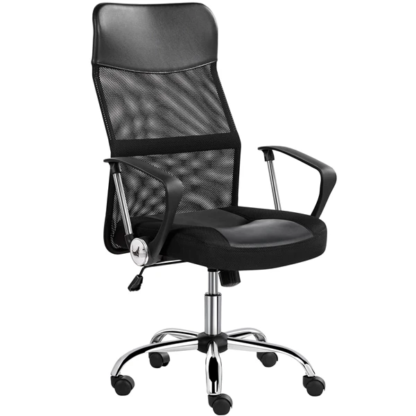 Yaheetech Bürostuhl Schreibtischstuhl Ergonomischer Bürodrehstuhl Mit Hoher Netz-Rückenlehne Wippfunktion Office Chair, Belastbar Bis 135 Kg 1 Yaheetech Bürostuhl Schreibtischstuhl Ergonomischer Bürodrehstuhl Mit Hoher Netz-Rückenlehne Wippfunktion Office Chair, Belastbar Bis 135 Kg