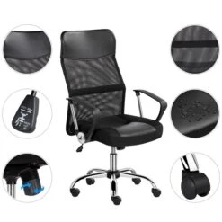 Yaheetech Bürostuhl Schreibtischstuhl Ergonomischer Bürodrehstuhl Mit Hoher Netz-Rückenlehne Wippfunktion Office Chair, Belastbar Bis 135 Kg 8 Yaheetech Bürostuhl Schreibtischstuhl Ergonomischer Bürodrehstuhl Mit Hoher Netz-Rückenlehne Wippfunktion Office Chair, Belastbar Bis 135 Kg -OUTSUNNY Verkäufe 8600357600 A699 699 prod 002