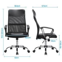 Yaheetech Bürostuhl Schreibtischstuhl Ergonomischer Bürodrehstuhl Mit Hoher Netz-Rückenlehne Wippfunktion Office Chair, Belastbar Bis 135 Kg 10 Yaheetech Bürostuhl Schreibtischstuhl Ergonomischer Bürodrehstuhl Mit Hoher Netz-Rückenlehne Wippfunktion Office Chair, Belastbar Bis 135 Kg -OUTSUNNY Verkäufe 8600357600 A699 699 prod 003