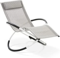 Aktivshop Relax-Schaukelliege Grau-kariert
