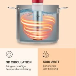 Quickstick Sous Vide Garer | Thermostat: 50-95 °C In 0,5 °C Schritten | Umwälzpumpe Für 20 L | Edelstahl -OUTSUNNY Verkäufe 8600359300 10053 prod 006