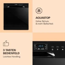 Amazonia 8 Geschirrspülmaschine 1620 Watt Für 8 Maßgedecke 49 DB Aquastop -OUTSUNNY Verkäufe 8600359300 10242 prod 005