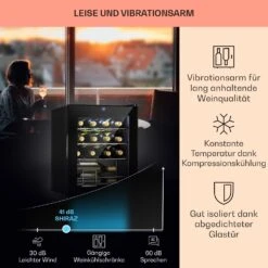 Shiraz 12 Slim Uno Weinkühlschrank 32l/12Fl.Touch 85 W 5-18 °C LED -OUTSUNNY Verkäufe 8600359300 11489 prod 004