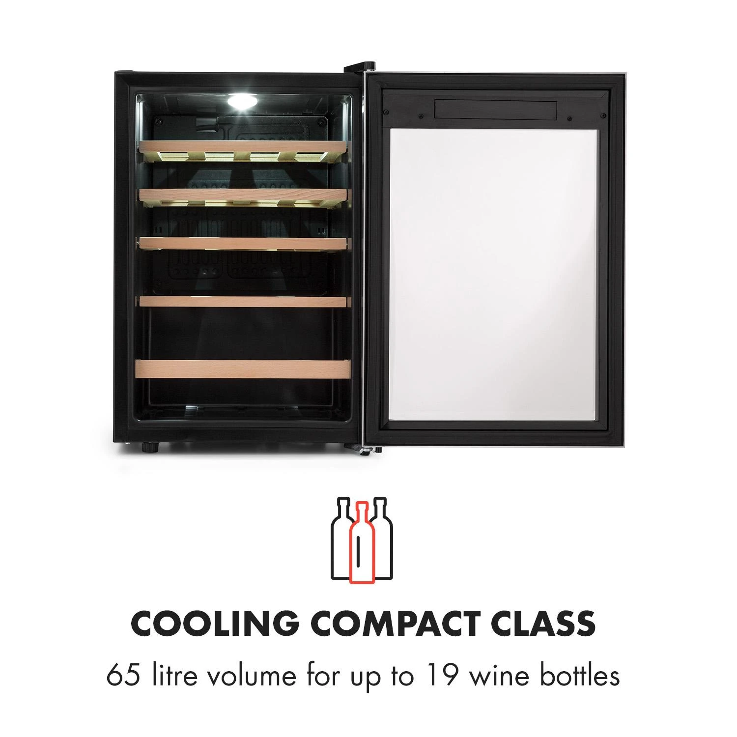 Vinamour 40D Weinkühlschrank 2 Zonen 135 L 41 Flaschen Edelstahlfront 4 Vinamour 40D Weinkühlschrank 2 Zonen 135 L 41 Flaschen Edelstahlfront – Bild 4