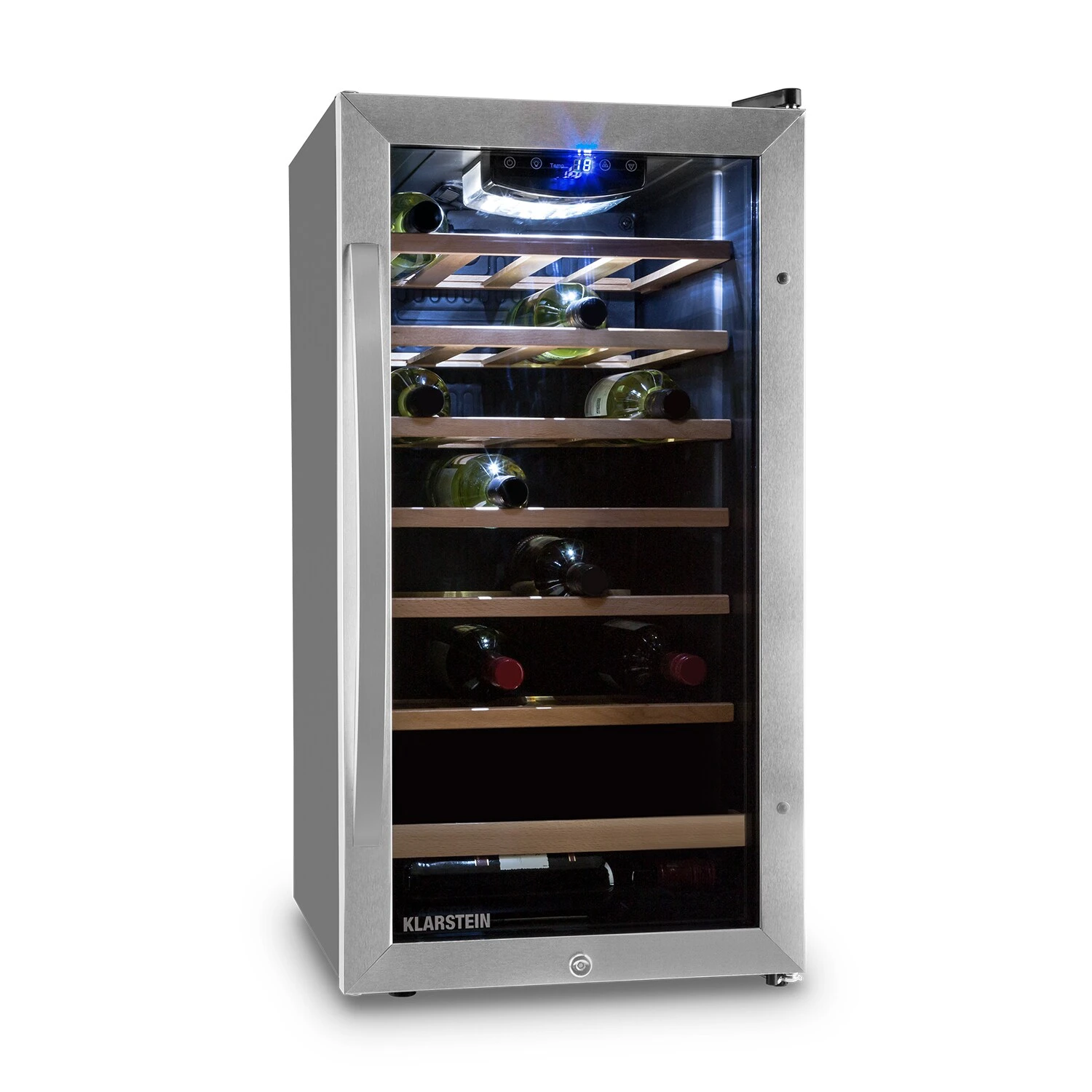 Vivo Vino Weinkühlschrank 52 Liter 18 Flaschen LED Schwarz 1 Vivo Vino Weinkühlschrank 52 Liter 18 Flaschen LED Schwarz