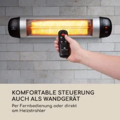 Rising Sun Infrarot-Heizstrahler 3 Leistungsstufen 850/1650/2500W IP34 -OUTSUNNY Verkäufe 8600359300 12242 prod 004