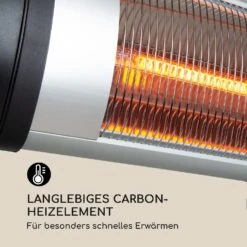 Rising Sun Infrarot-Heizstrahler 3 Leistungsstufen 850/1650/2500W IP34 -OUTSUNNY Verkäufe 8600359300 12242 prod 005