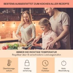 Virtuosa EcoAdapt Induktionskochfeld 4 Zonen 7200W Glas Schwarz -OUTSUNNY Verkäufe 8600359300 12541 prod 005