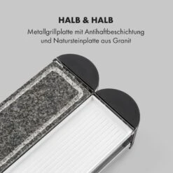 Tenderloin 50/50 Raclette-Grill 1200W 8 Personen Natursteinplatte Metallgrillplatte -OUTSUNNY Verkäufe 8600359300 13623 prod 006