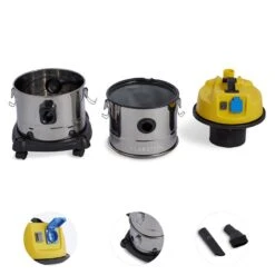 Reinraum 3-in-1 Nass-/Trockensauger Aschesauger 1800W 30l Edelstahl -OUTSUNNY Verkäufe 8600359300 3716 prod 003