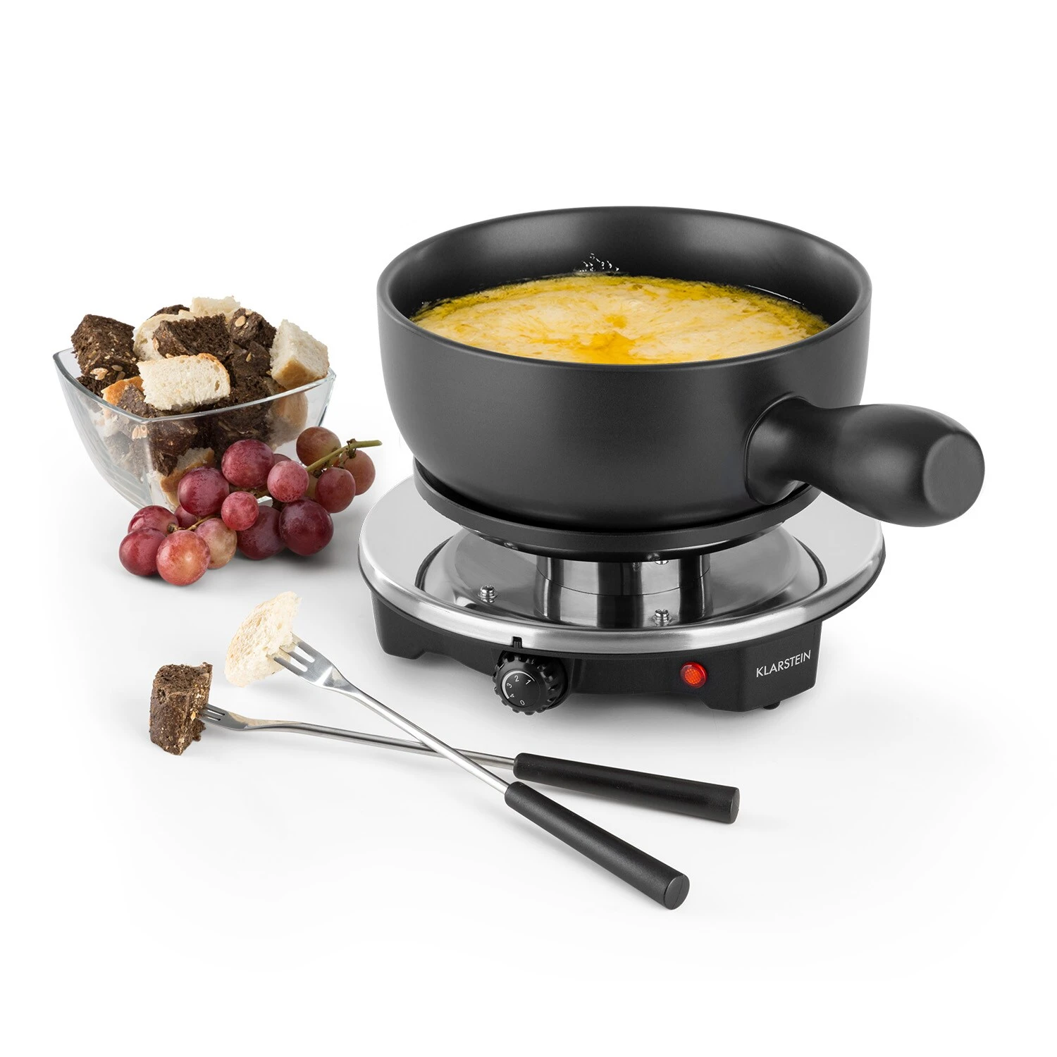 Sirloin Fondue-Set Käsefondue Raclette | 1200 Watt | Keramiktopf | Thermostat | Edelstahlgabeln 1 Sirloin Fondue-Set Käsefondue Raclette | 1200 Watt | Keramiktopf | Thermostat | Edelstahlgabeln