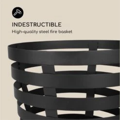 Verus Feuerkorb Aus Stahl Stabiler Stand Robust Schwarz -OUTSUNNY Verkäufe 8600359300 4858 prod 004