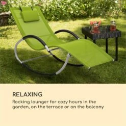 Westwood Rocking Chair Schaukelliege Grün -OUTSUNNY Verkäufe 8600359300 4967 prod 004