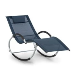 Westwood Rocking Chair Schaukelliege Ergonomisch Aluminium Dunkelblau