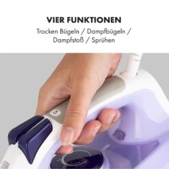 Steam Bro Dampfbügeleisen 2200W 300ml EasyGlide TouchSensor AntiCalc Lila -OUTSUNNY Verkäufe 8600359300 5159 prod 006