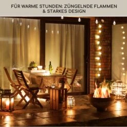 Savage Feuerschale Mit Grill  Ø: 60,5 Cm Stahl Inkl. Wetterschutz Rost -OUTSUNNY Verkäufe 8600359300 5365 prod 006