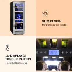 Vinovilla 17 Built-In Duo Zweizonen-Weinkühlschrank 53l 17 Fl. 3-Farben Glastür 10 Vinovilla 17 Built-In Duo Zweizonen-Weinkühlschrank 53l 17 Fl. 3-Farben Glastür -OUTSUNNY Verkäufe 8600359300 9427 prod 005