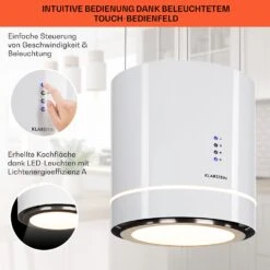 Tron Ambience Inselabzugshaube Ø38cm Umluft 540m³/h LED Edelstahl -OUTSUNNY Verkäufe 8600359300 9681 prod 005