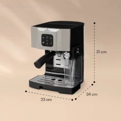 BellaVita Kaffeemaschine 3-in-1 1450 W 20 Bar Milchschäumer -OUTSUNNY Verkäufe 8600359300 9860 prod 006