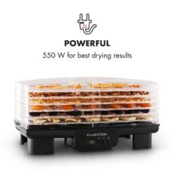 Bananarama Dörrautomat Schwarz 550W Trockner Dehydrator 6 Etagen -OUTSUNNY Verkäufe 8600359300 9878 prod 004