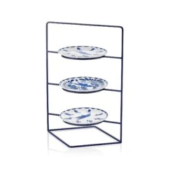 The Mia Servierplatte Azur Kuchen Gebäck Servierset 3 Stöckig Ø 26 Cm