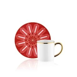 The Mia Kaffeeservice Diago Kaffeeservice 18-tlg. Porzellan, Für 6 Personen